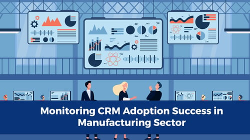 Manufacturing team discussing CRM adoption success metrics